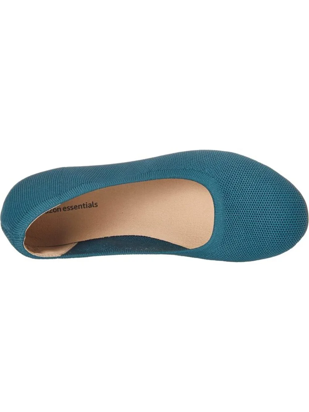 Amazon Essential Womens Dark Turquoise Synthetic Comfortable Slip On Ballet Flat
